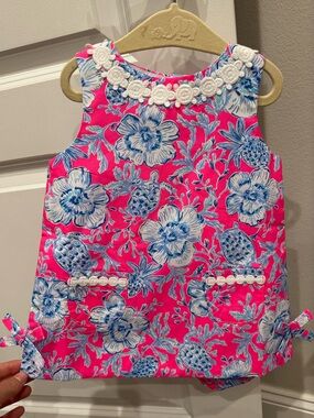 Lilly Pulitzer Baby Lilly Shift Dress with Bloomers 18-24 Months